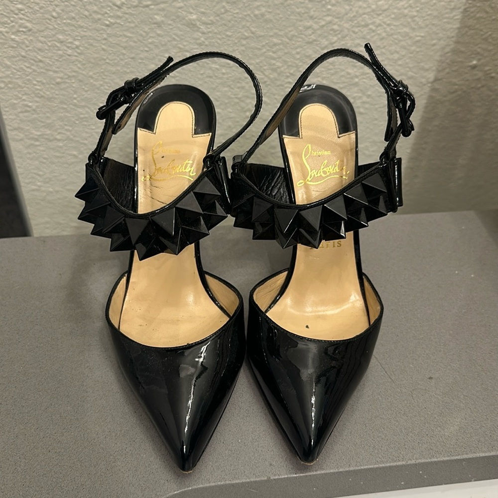 Christian louboutin studded heel